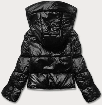 Kurtka zimowa damska trzy długości czarna matowa (AG3-3037)