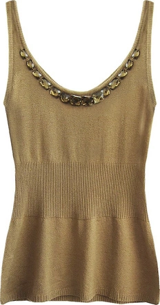 SWETERKOWA BLUZKA NA RAMIĄCZKACH KARMELOWA (1104)