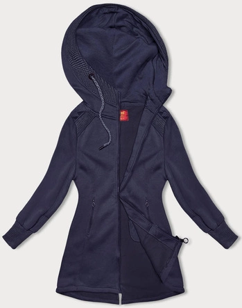 Długa bluza damska fioletowa (AMG-321A)