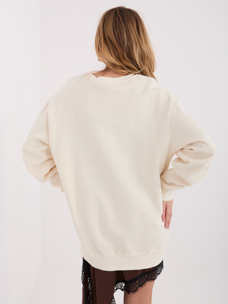 Bawełniana damska bluza basic Goodlookin ecru (A1047)