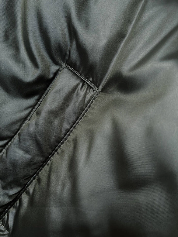 Puchowa krótka kurtka zimowa army (B8193-11)