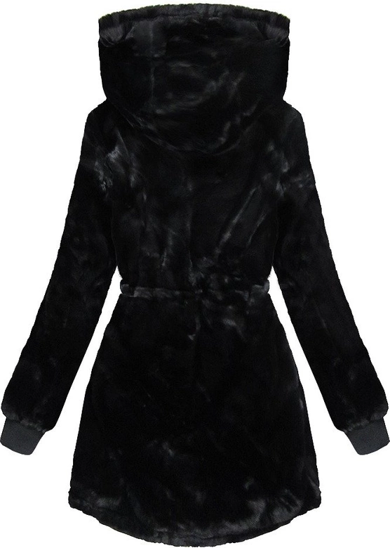 DAMSKA DWUSTRONNA PARKA ZIMOWA GRAFITOWA (A623)