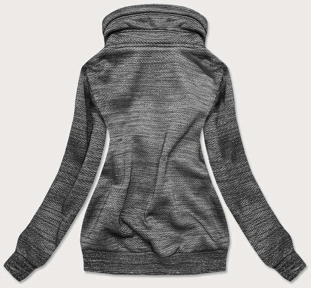 ROZPINANA BLUZA DRESOWA DAMSKA GRAFITOWA (58326)