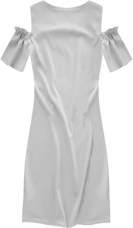 SUKIENKA Z OPUSZCZONYMI RĘKAWKAMI SZARA (106ART)