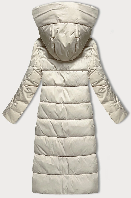 Kurtka zimowa z łączonych materiałów Libland jasny beż (7820)