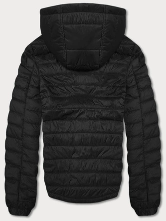 Dwustronna kurtka męska khaki-czarna (84M3012-136)