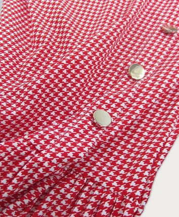 SUKIENKA W PEPITKĘ CZERWONO-BIAŁA (363ART)