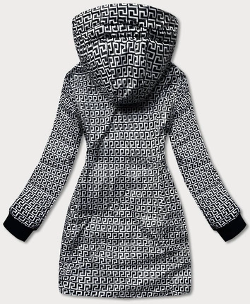 Metaliczna kurtka dwustronna damska kakaowa (b8070-12)