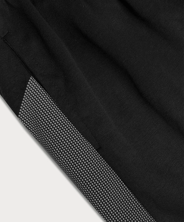 Krótkie spodenki męskie czarne (8K923-3)