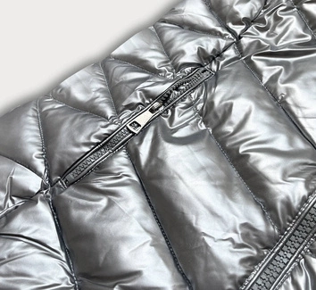 ZIMOWA KURTKA DAMSKA Z KAPTUREM SZARA (TY037-76)