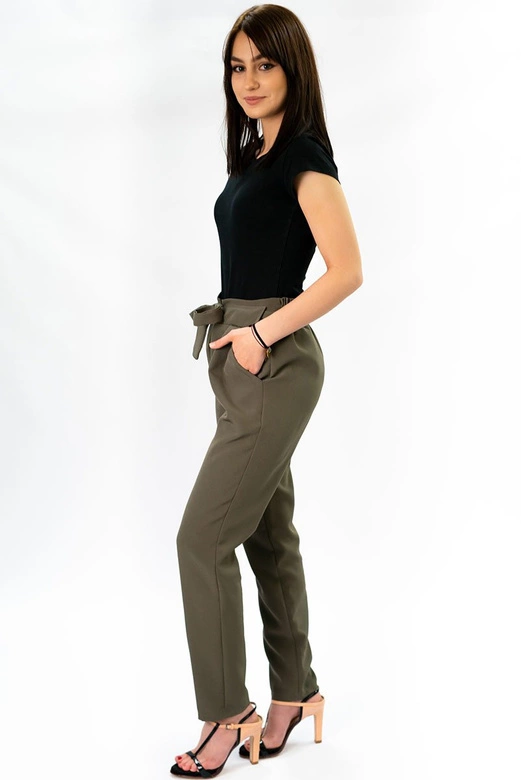 SPODNIE CHINOS Z PASKIEM KHAKI (295ART)