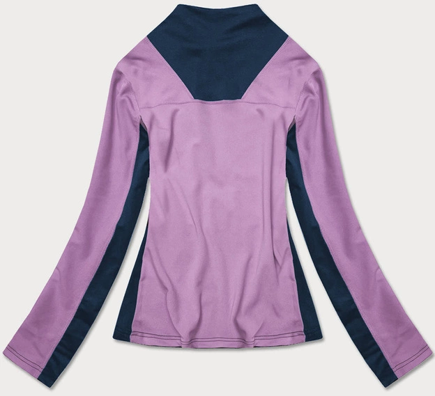 Damska bluza z elastycznego materiału fioletowo-granatowa (hd149-04)