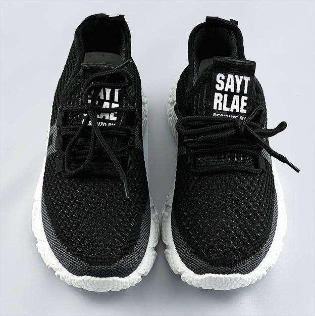 Miękkie buty sportowe damskie czarne (blx-002)