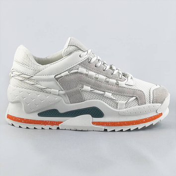 DAMSKIE BUTY SPORTOWE BIAŁO-BEŻOWE (S1115)