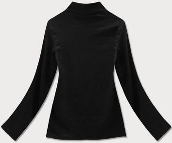 BLUZKA ZE STÓJKĄ W PRĄŻKI CZARNA (646ART)