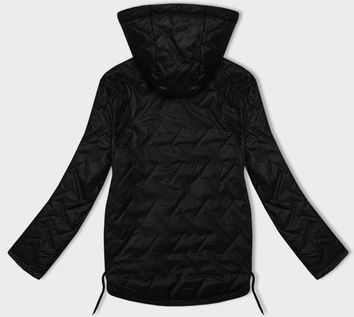 Cienka pikowana kurtka plus size S'West czarna (B8361-1)