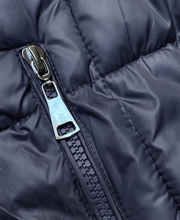 Długa zimowa kurtka damska granatowa (YP-22073-2)