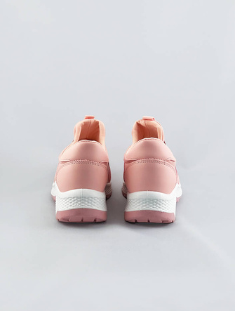 Wsuwane buty damskie z gumką różowe (c1003)