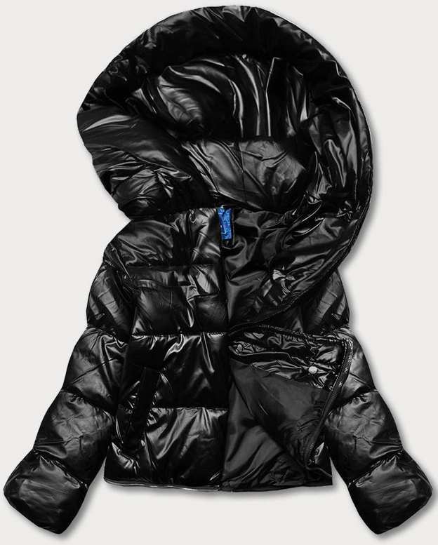 Kurtka zimowa damska trzy długości czarna matowa (AG3-3037)