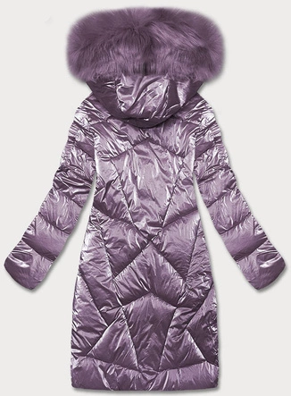 ZIMOWA KURTKA DAMSKA Z KAPTUREM FIOLETOWA (H-1105/97)