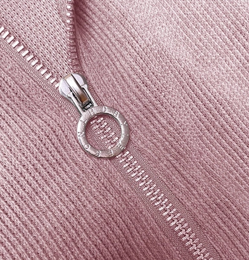 Komplet dresowy w prążki z ozdobnymi ściągaczami różowy (AMG-345A)