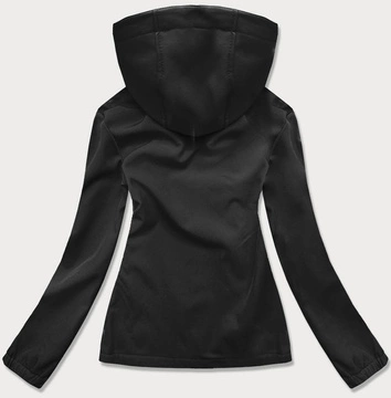 DAMSKA KURTKA-BLUZA TREKKINGOWA CZARNO-POMARAŃCZOWA (HH018-1-48)