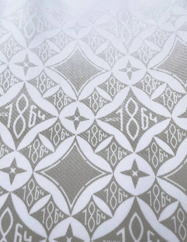 Męskie spodenki z nadrukiem białe (8K1120-1)