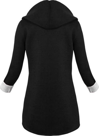 NARZUTKA BLUZA SWEETISSIMA CZARNO-SZARA (8103-6)