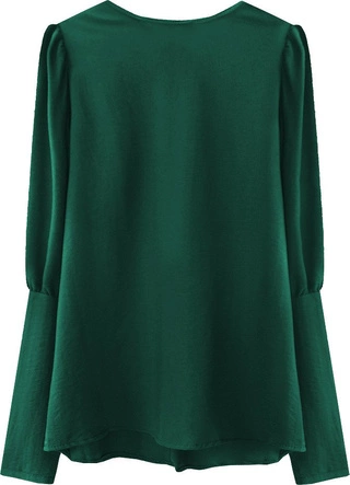 BLUZKA ZAPINANA NA PLECACH ZIELONA (478ART)