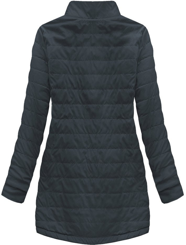 DWUSTRONNA PARKA Z KAPTUREM GRANATOWA (W0232BIG)