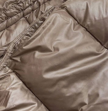 Dwustronna kurtka oversize grafitowo-beżowa (h-1088-62)