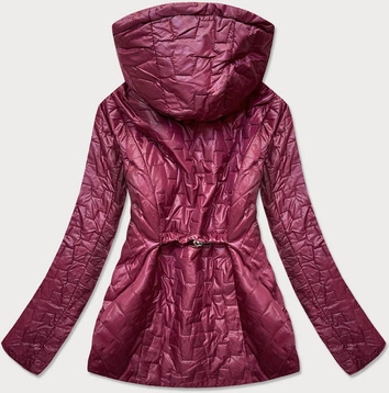Damska kurtka pikowana bordowa (br0121)