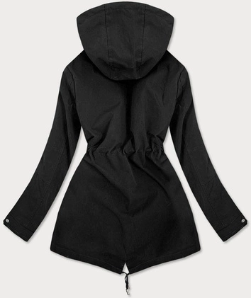 DWUSTRONNA KURTKA DAMSKA CZARNO-KARMELOWA (W505)