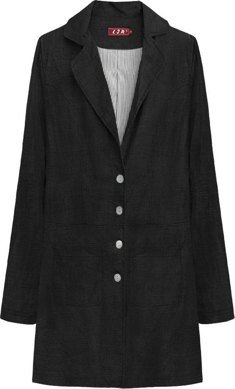 CIENKI PŁASZCZYK CZARNY (1295)