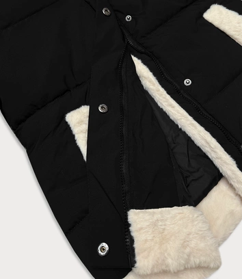 Kurtka damska z futerkiem J Style czarna (16M9213-392)