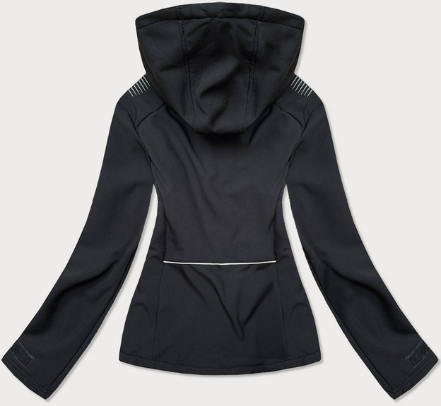 SPORTOWA KURTKA DAMSKA TYPU SOFTSHELL CZARNA/RÓŻ (KSW-6003)