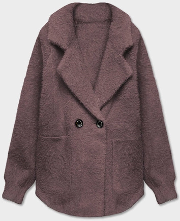 Krótka narzutka alpaka ciemne kakao (CJ65)