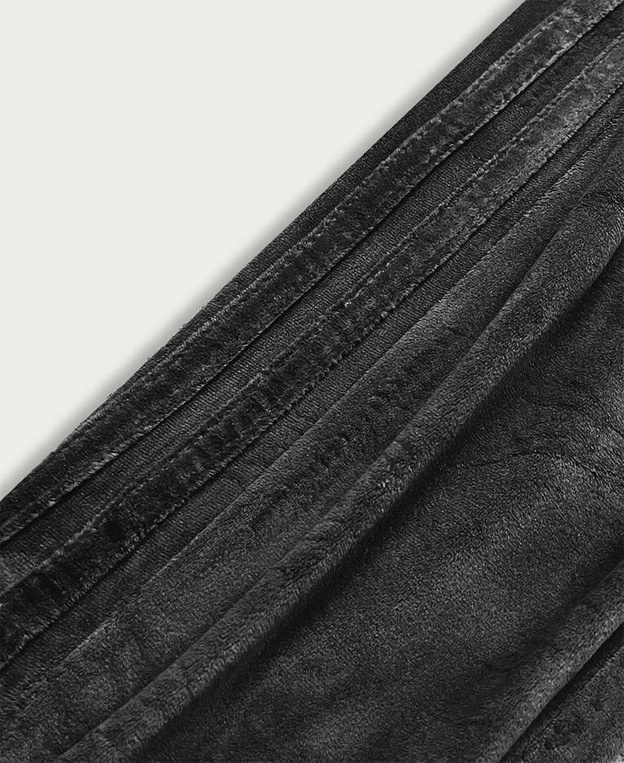 Welurowy dres damski czarny (81224)