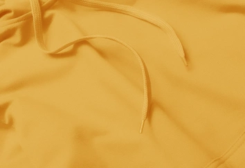 Cienka damska bluza kangurka żółta (W06-117)