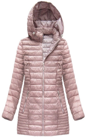 PIKOWANA KURTKA Z KAPTUREM ANTYCZNY RÓŻ (B1070-30)