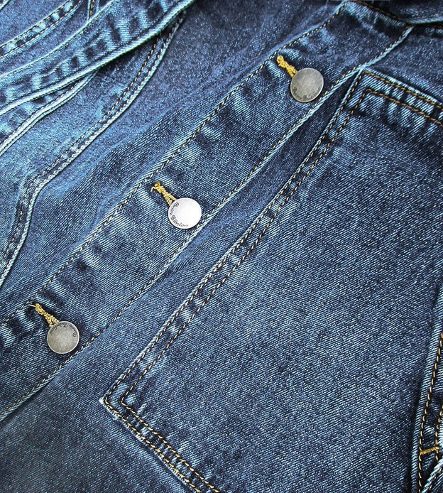 SPÓDNICA JEANSOWA Z PASKIEM NIEBIESKA (H8339)