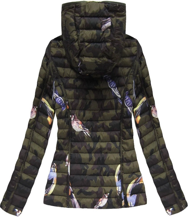 DWUSTRONNA KURTKA Z KAPTUREM ANTYCZNY RÓŻ (JQM713)