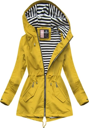 PARKA W MARYNARSKIM STYLU ŻÓŁTA (W647)