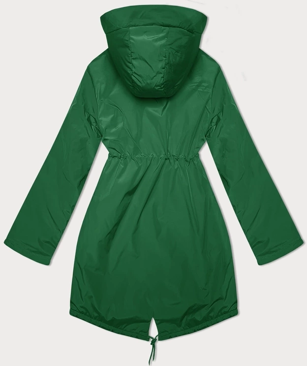 Damska kurtka parka przejściowa Miss TiTi zielona (3832)