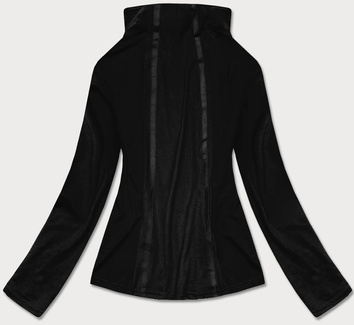 Bluza damska z niską stójką czarna (hh020-01)