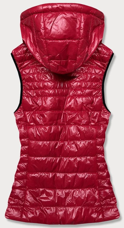 PIKOWANA KAMIZELKA DAMSKA CZERWONA (6385)