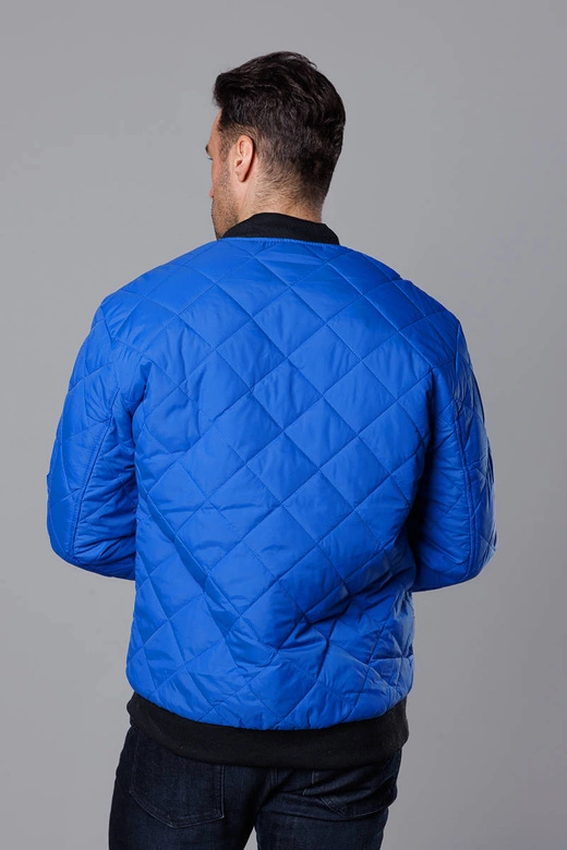 Pikowana bomberka męska ciemny niebieski (MY01-7)