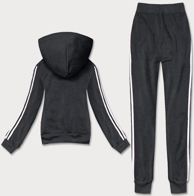 Komplet dresowy z lampasami grafitowy (KK0050)