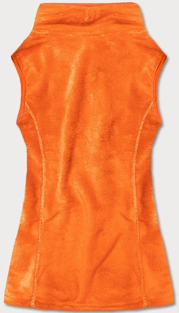 Pluszowa kamizelka damska pomarańczowa neonowa (HH003-34)