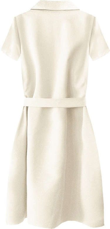 SUKIENKA Z KOŁNIERZYKIEM BEŻOWA (448ART)